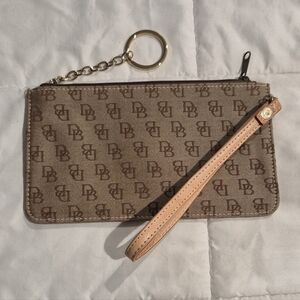 Dooney & Bourke Tan Monogram Wristlet